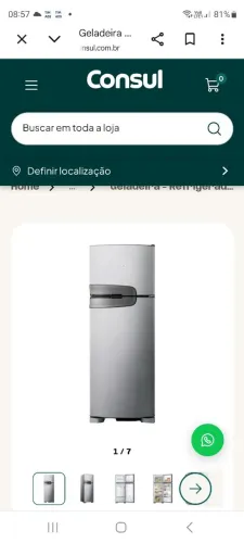 Geladeira Consul Frost Free 340L Evox - NUNCA USADA - Apenas R$ 1.800