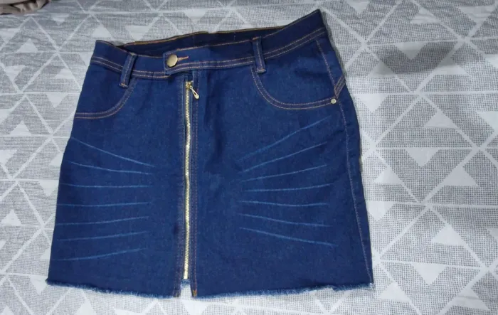 Conjunto mini saia jeans com Lycra.tam.44 1  cropp preto com bastante  lastidade