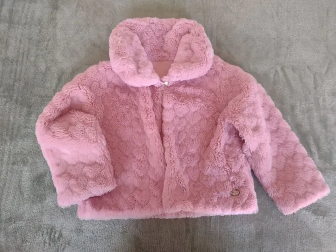 Casaco de frio forrado infantil bebe menina blusa