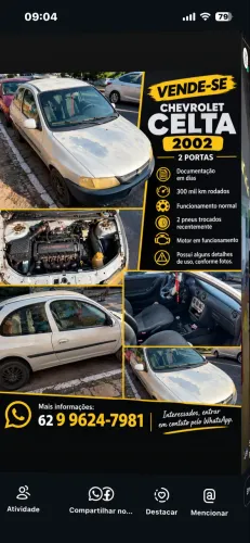 Chevrolet Celta 1.0/super/n.piq.1.0 MPFI VHC 8V 3P 2002