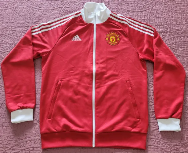 Jaqueta adidas manchester united masculina vermelha