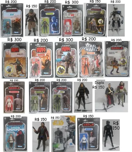 Figuras Star Wars Séries Escolha 3.75 pol