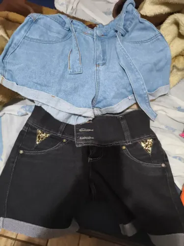 2 short feminino jeans 50 seminovo