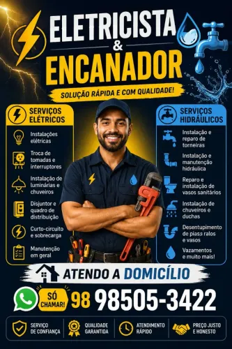 Instalação elétrica e encanamento hidráulico