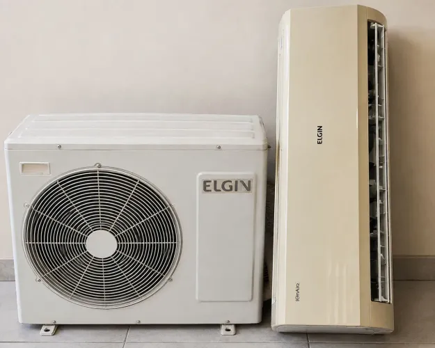 Ar condicionado elgin 12.000 btu usado bom estado funcionando