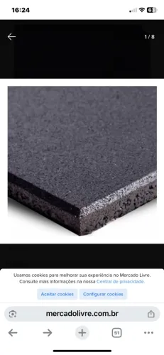 Tapete academia emborrachado 100x100x15