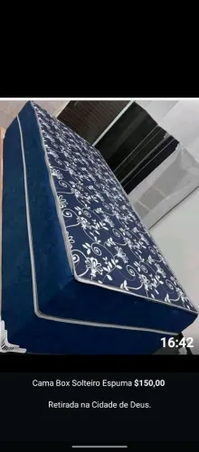 Cama Box Solteiro Espuma