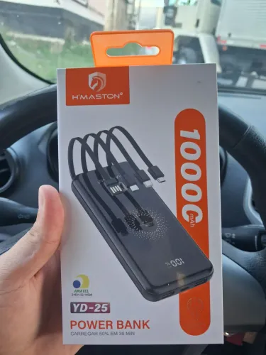 Bateria portátil com indução