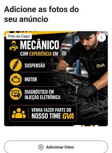 VAGA PARA MECÂNICO