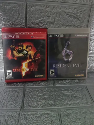Jogo Resident Evil 5 e 6 Ps3