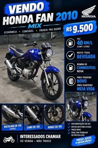 Vendo 150 2010 azul um cano de 160 tem um cano original dela