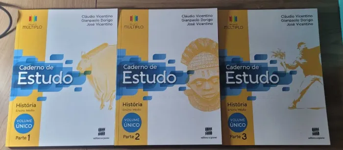 Coleção Projeto Múltiplo História Ensino Médio | 9 Livros | Excelente Estado