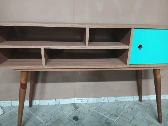 Mesa estante rack retro