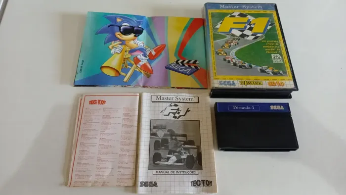 Jogo Original Tectoy F1 Completo na Caixa para Master System impecável !!!!!!