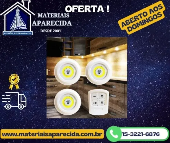 Kit Lampada Spot Luminaria Controle sem fio CRS-2198