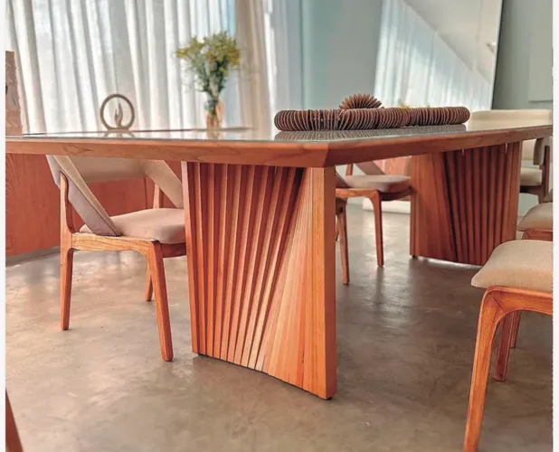 Mesa 2,40 Tampo Off com Laminado ALTO PADRÃO (Sem Cadeira)