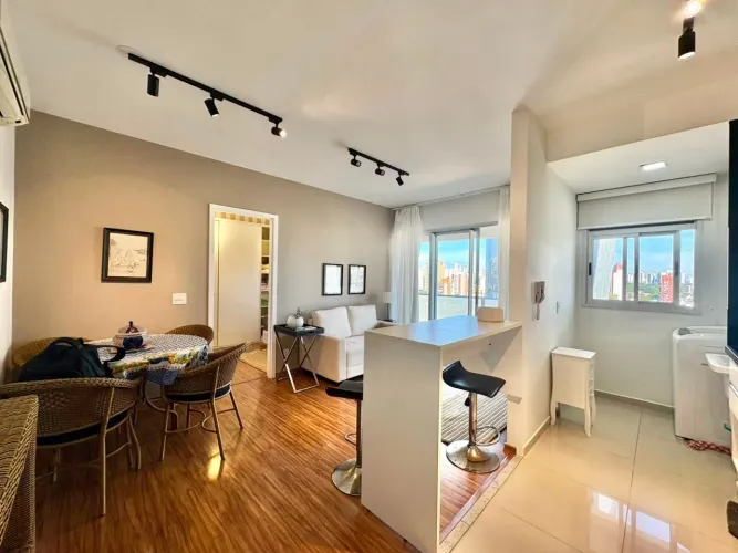 Apartamento com 1 dormitório à venda, 45 m² por R$ 780.000 - Santo Amaro - São Paulo/SP