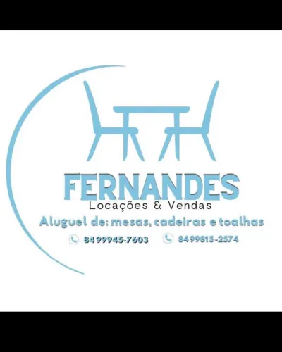 Locação e venda de mesas e cadeiras