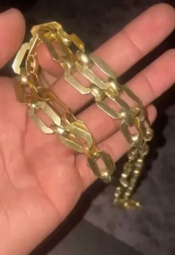 Cordão banhado a ouro 18k