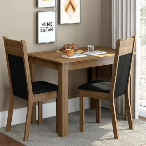 Conjunto Mesa lola com 2 cadeiras