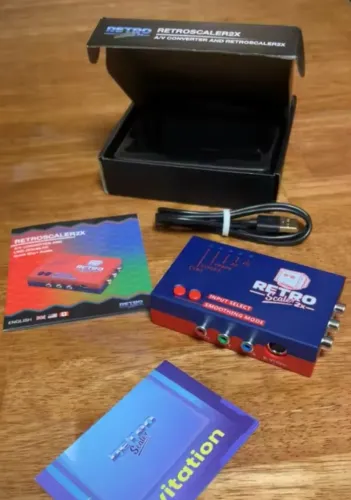 RetroScaler2x AV para HDMI Conversor e line-doubler para consoles de jogos retrô PS2 N64