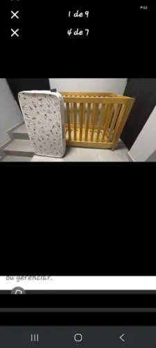 Vendo mini berço dobrável com colchão em ótimo estado usado apenas 4 meses