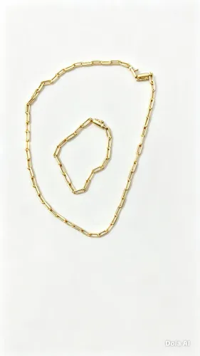 Corrente e pulseira semi joia 