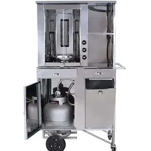 Carinho de churrasco grego