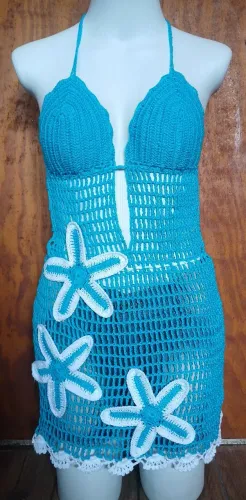Vestido de crochê