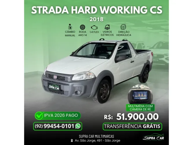 Fiat Strada Working Hard 1.4 Fire Flex 8V CS 2018