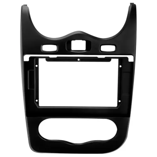 Moldura Multimídia Sandero 2013 2014 10 Polegadas Preto Fosco