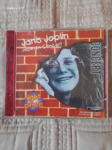 CD Janis Joplin, Joplin In Concert, com Capa/Encarte, Estado de novo.