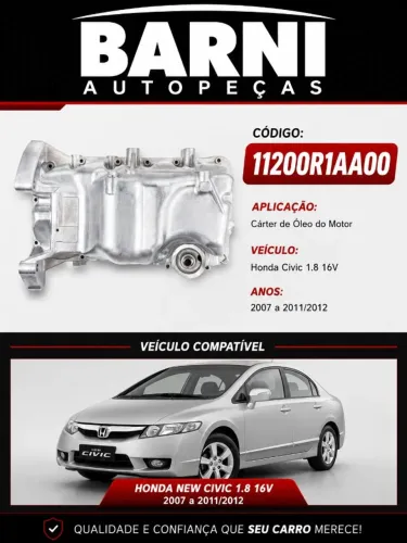Cárter Óleo Motor Honda Civic Motor 1.8 2012 2013 2014 15 16