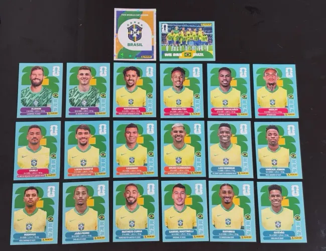 Lote de figurinhas da Copa 2026