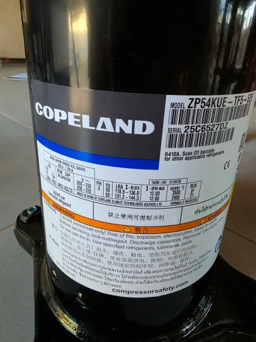 Compressor Ar Condicionado 60.000 BTUs Copeland Scroll 220v Trifásico