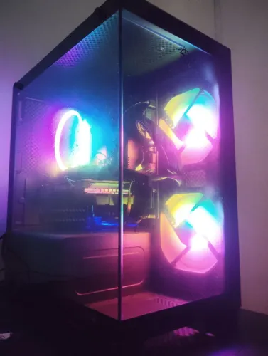 ? PC Gamer Completo (Gabinete Aquário) + Monitor 200Hz + Periféricos ? Pronto para Jogar!
