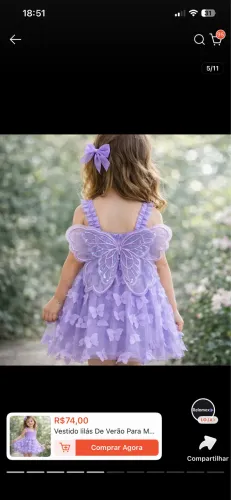 Vestido para bebê 1 ano / jardim encantado 