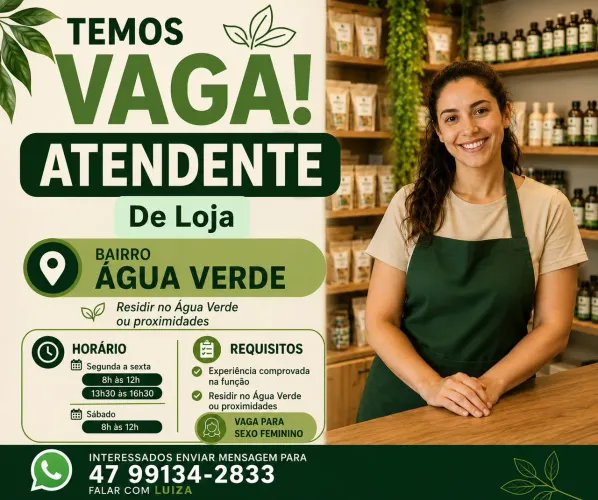 Vaga de atendente