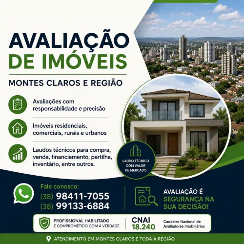 AVALIAÇÃO DE IMÓVEIS - LAUDO OFICIAL CNAI 18.240