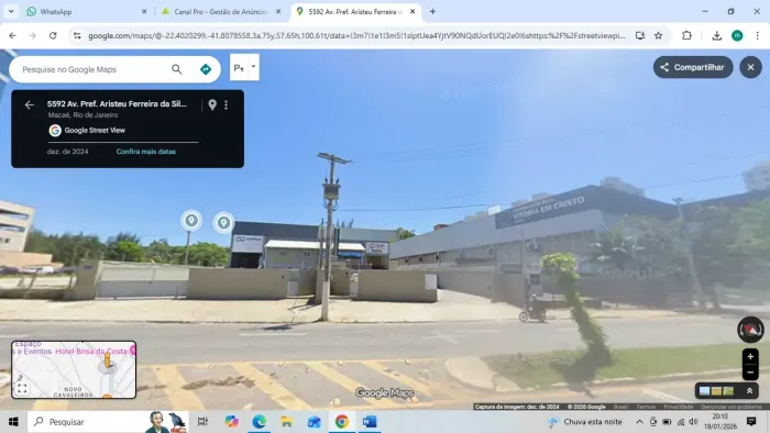 Galpão para locação no Novo Cavaleiros em Macaé/RJ, 450M2 galpão, Estacionamento, área ext