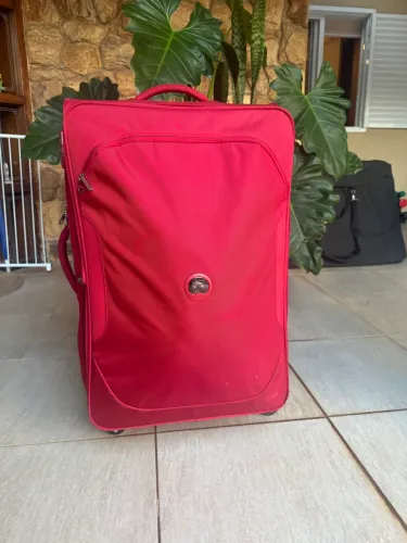 mala de viagem grande delsey vermelha rodinhas 360° (estado de nova)