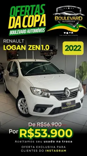 Renault Logan Zen Flex 1.0 12V 4P Mec. 2022