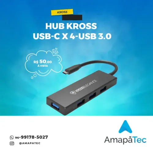 HUB USB-C x 4-USB 3.0 KROSS