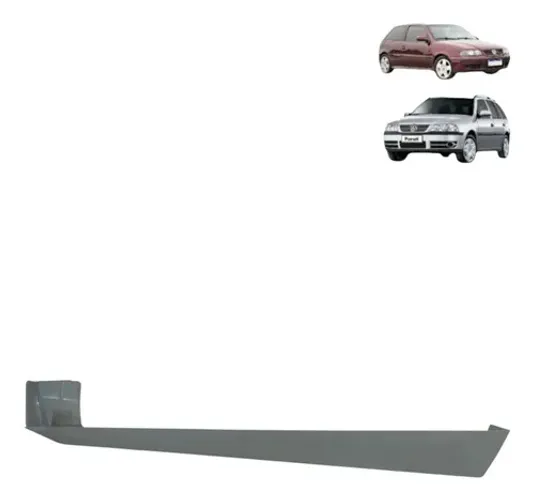 Moldura Trilho Banco Dianteiro Esquerdo Vw Parati G2 G3 2005 Cinza Cinza