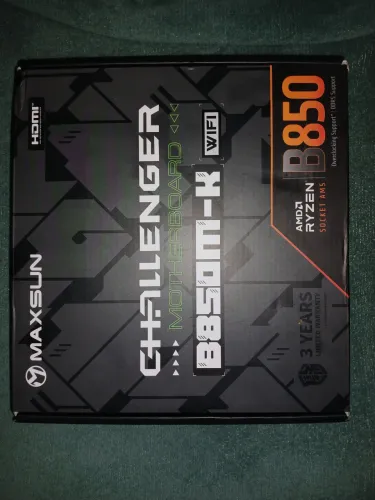 Placa Mãe Maxsun Challenger B850M-K Wifi NOVA AM5