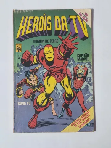 Raro Gibi Heróis da TV nº 2 Editora Abril 1979 Gibi Heróis da TV número 2 Editora Abril 1