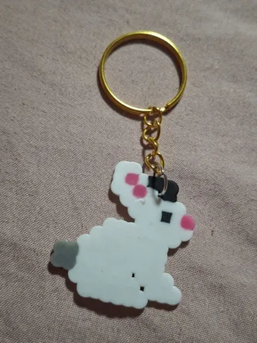 Chaveiro Animais Fofos Hama Beads Pixel Art Feito à mão
