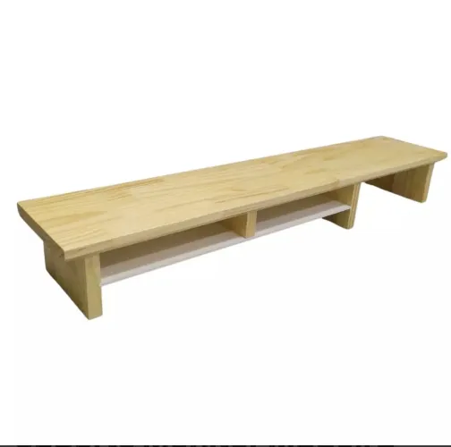 Suporte Monitor Madeira Pinus Maciça 110x22cm