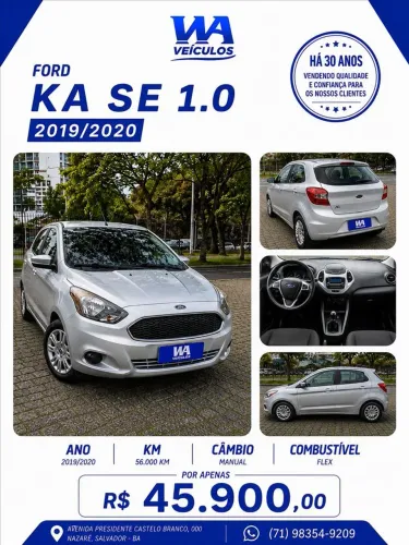 Ford KA 1.0 SE 12V Flex 4P Manual 2020