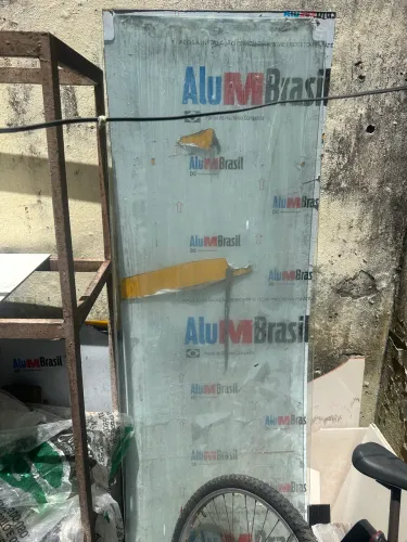 Placa / Chapa de ACM AluMBrasil Nova/ painel de revestimento(1,95m x 0,66m)